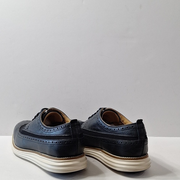 Cole Haan Men\'s Preppy Whiskey Navy Leather Tucker Oxford II Shoes Size 8.5 main image 4